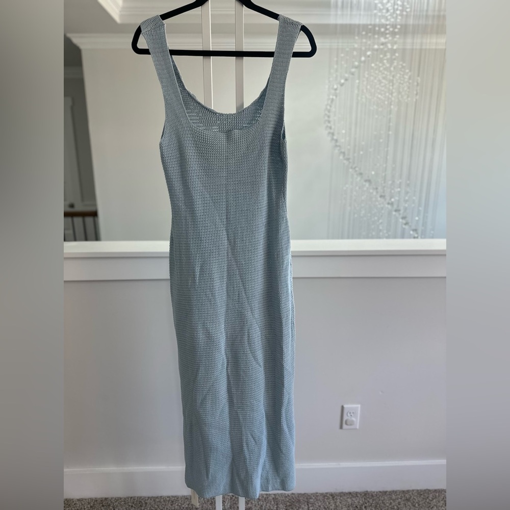 Commense Elegant Blue Crochet Maxi Dress - Picture 8 of 10